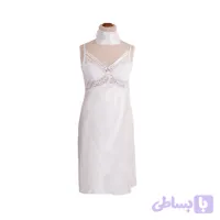 ست پیراهن خواب و چشم‌بند ساتن گیپور EMA کد ۲۸۹۰ | کالباسی