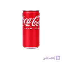 نوشابه گازدار کوکا کولا قوطی 180ميل Coca Cola مدل Original Taste