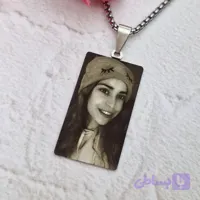 گردنبند استیل حکاکی چهره و چشم یار | زنجیر ویتال، ماری، ونیزی، دیپلمات و فیگارو
