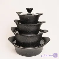 سرویس قابلمه چدن گرانیت 8پارچه لیانو