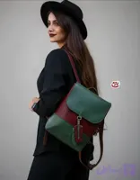 کوله زنانه چرم رومی مدل پَر