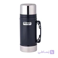 فلاسک و فلاسک غذا 700میلی لیتر دسته دار کلاسیک سرمه ای استنلی STANLEY CLASSIC VACUUM