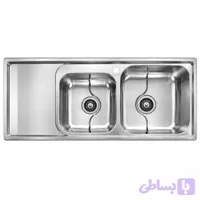 سینک استیل توکار نگین الماس Sa107