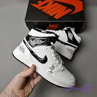 کتونی نایک جردن شیکاگو سفید مشکی زیر nbr عطری نرم(nike jordan)