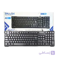 کیبورد سیمی برند اصلی SHOOSH مدل SH-K61
