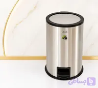 سطل زباله استیل 3 لیتر مدل پدال بین برند آکا