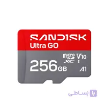 کارت حافظه microSDXC سن دیسک مدل  Ultra GO کلاس A1 استاندارد v10 سرعت 190MBps ظرفیت 256 گیگابایت