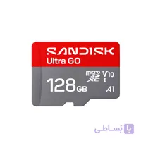 کارت حافظه microSDXC سن دیسک مدل  Ultra GO کلاس A1 استاندارد v10 سرعت 190MBps ظرفیت 128 گیگابایت