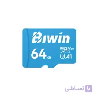کارت حافظه microSDXC بیوین Biwin مدل MS100 کلاس 10 استاندارد UHS-I U3 V30 A1 سرعت 100MBps ظرفیت 64 گیگابایت