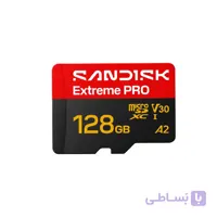 کارت حافظه SDXC سن دیسک مدل Extreme Pro V30 کلاس 10 استاندارد UHS-I U3 سرعت 250mbps ظرفیت 128 گیگابایت