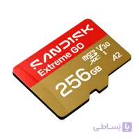 کارت حافظه microSDXC سن دیسک مدل  Extreme GO کلاس A2 استاندارد UHS-I U3 سرعت 240MBps ظرفیت 256 گیگابایت