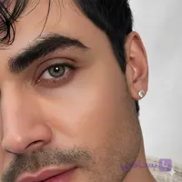 لنز طبی رنگی رز طوسی دور دار Alis Gray