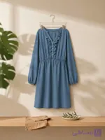 پیراهن زنانه Esmara کد ADA-DR-102  اروپا | پیراهن TENCEL™ جین‌نما نرم و خنک با کمر