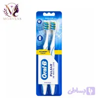 مسواک باتری دار اورال بی مدل Pulsar 3D White Luxe بسته ۲ عددی (مدیوم)