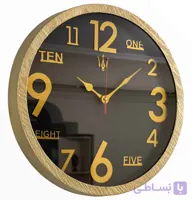 ساعت دیواری مازراتی در 4رنگ مختلف با یکسال ضمانت - مشکی / مشکی ا Maserati wall clock