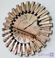 ساعت دیواری خورشیدی در دو رنگ طلایی و نقره ای قطر 60 سانت و قطر 90 سانت بسیار زیبا - نقره ای / قطر 90 سانت