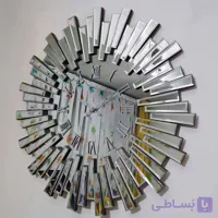 ساعت دیواری خورشیدی در دو رنگ طلایی و نقره ای قطر 60 سانت و قطر 90 سانت بسیار زیبا - طلایی / قطر 60 سانت