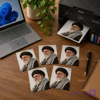 عکس/ برچسب کوچک رهبر شهید طرح 3