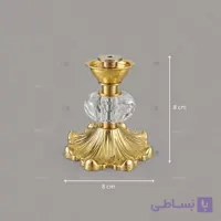 پایه ظرف طلایی طرح زنبق یا نخل بزرگ