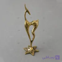 مجسمه برنزی غزال یکطرفه کوچک