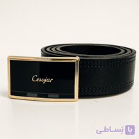 کمربند تمام چرم پلاکی مدل اهورا