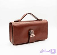 کیف پول چرم طبیعی بالا دسته دار