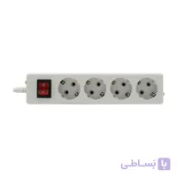 رابط چهارخانه برق فردان الکتریک ارت دار مغزی چینی کابل 5 متری
