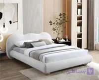 تخت خواب تاج دفرمه پارچه تدی