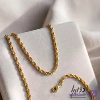 گردنبند زنانه طرح طنابی-ساده، شیک و همیشه قابل استفاده