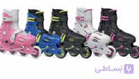 اسکیت برند roces  روسز ایتالیا مدل اورلاندو  سایز متغیر به همراه کلاه و ست ایمنی