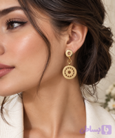 گوشواره استیل طلایی
