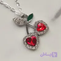 گردنبند گیلاس استیل دخترونه رنگ ثابت