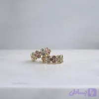 انگشتر دور ونکلیف طلایی رنگ ثابت