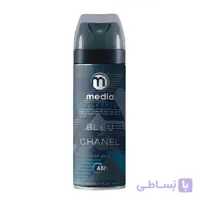 اسپری بدن مردانه مدیا مدل BELU CHANEL حجم 200 میلی لیتر