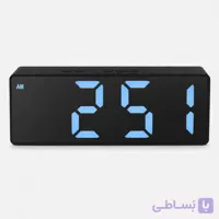 ساعت دیجیتال رومیزی آینه‌ای مدل SZ-810 با نمایش دما و زنگ هشدار