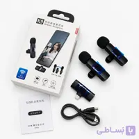 میکروفون یقه‌ای بی‌سیم دو نفره K9 مخصوص آیفون