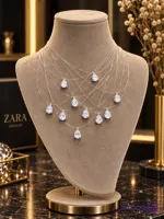 گردنبند  سوارسکی  بندنامرئی  زنانه
