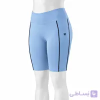 شلوارک ورزشی آبی آسمانی کد S200