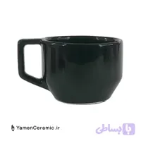 فنجان کاپوچینو سرامیک 250 سی سی کد YN-14619C مشکی براق