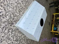 هود استیل ۱۳۰ سانتی با فریم ۲*۲
