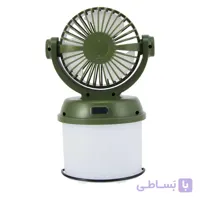 پنکه و چراغ کمپینگ چندکاره شارژی و خورشیدی مدل CH-F803