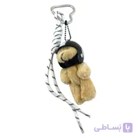 آویز کیف چارم بگ کلاه کاسکت خرس موتور سوار کد J4198