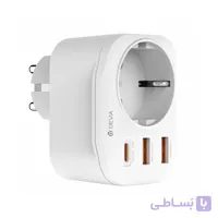 شارژر دیواری سوکت دار Devia Smart Series 2A+C PD 20W Auto Power Socket (EU)