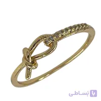 انگشتر زنانه ژوپینگ مدل نگین جواهری گره کد R51896