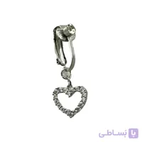 پیرسینگ ناف فیک زنانه مدل قلب کد P4906