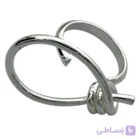 انگشتر زنانه مینیمال ابنقره مدل گره کد R5075