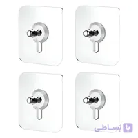 میخ چسبی دیوار وارداتی 4 عددی