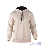 هودی مردانه نرمال طرح دار اسپان کرم مدل 49313