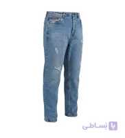 شلوار مردانه مام فیت ساده جین آبی Zara مدل 47306