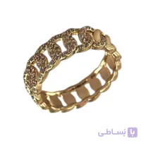انگشتر زنانه ژوپینگ مدل کارتیه نگین جواهری کد R51843